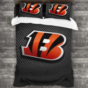 Cincinnati Bengals Logo Type 293 Bedding Sets Sporty Bedroom Home Decor