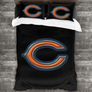 Chicago Bears Logo Type 300 Bedding Sets Sporty Bedroom Home Decor