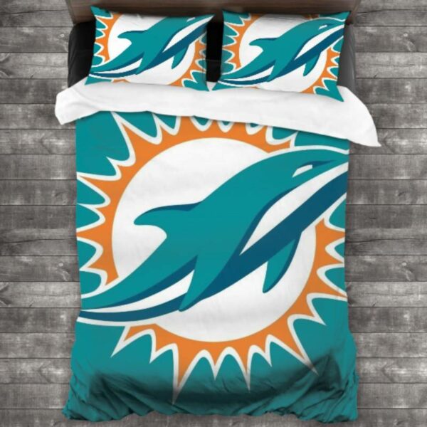 Miami Dolphins Logo Type 306 Bedding Sets Sporty Bedroom Home Decor