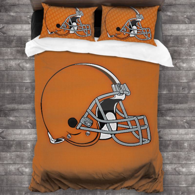 Nfl Cleveland Browns Logo Type 309 Bedding Sets Sporty Bedroom Home Decor