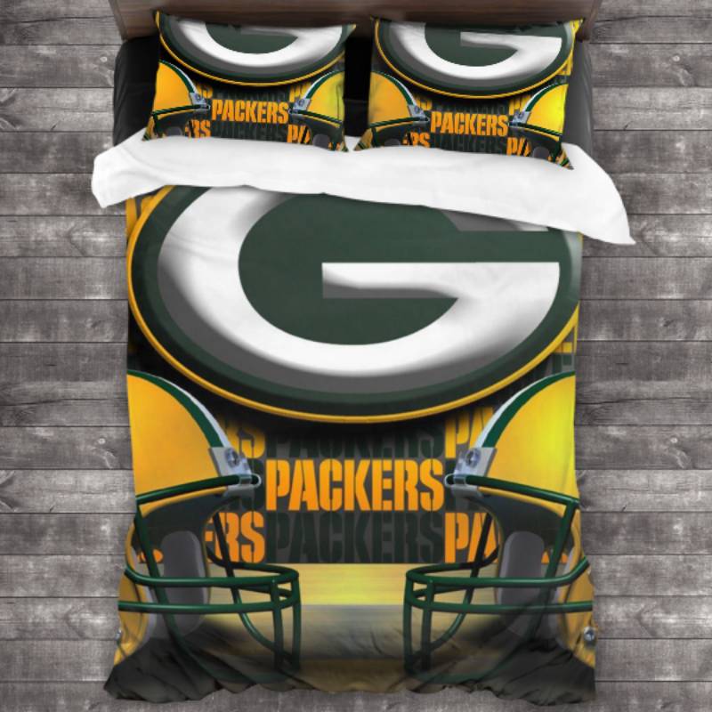 Nfl Green Bay Packers Logo Type 311 Bedding Sets Sporty Bedroom Home Decor