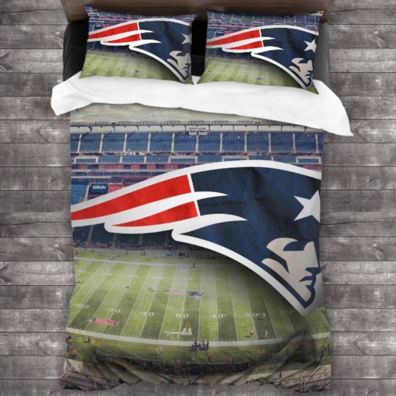 Nfl New England Patriots Logo Type 327 Bedding Sets Sporty Bedroom Home Decor