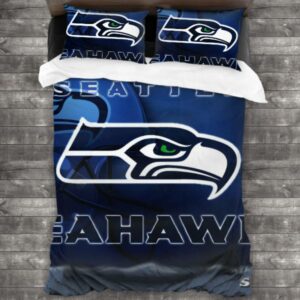 Nfl Seattle Seahawks Logo Type 334 Bedding Sets Sporty Bedroom Home Decor