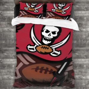 Tampa Bay Buccaneers Logo Type 343 Bedding Sets Sporty Bedroom Home Decor