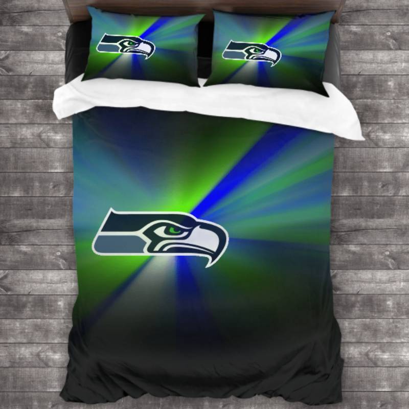 Seattle Seahawks Logo Type 350 Bedding Sets Sporty Bedroom Home Decor