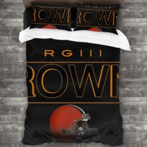 Cleveland Browns Logo Type 356 Bedding Sets Sporty Bedroom Home Decor