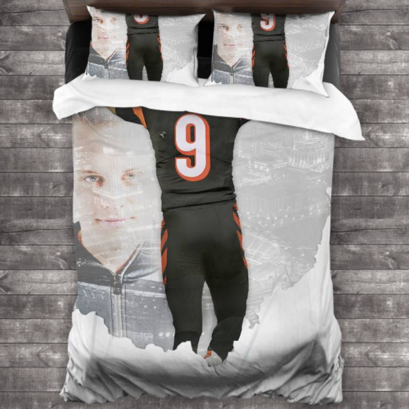 Cincinnati Bengals Logo Type 361 Bedding Sets Sporty Bedroom Home Decor