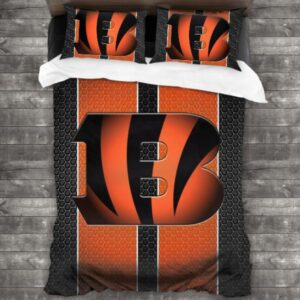 Cincinnati Bengals Logo Type 367 Bedding Sets Sporty Bedroom Home Decor