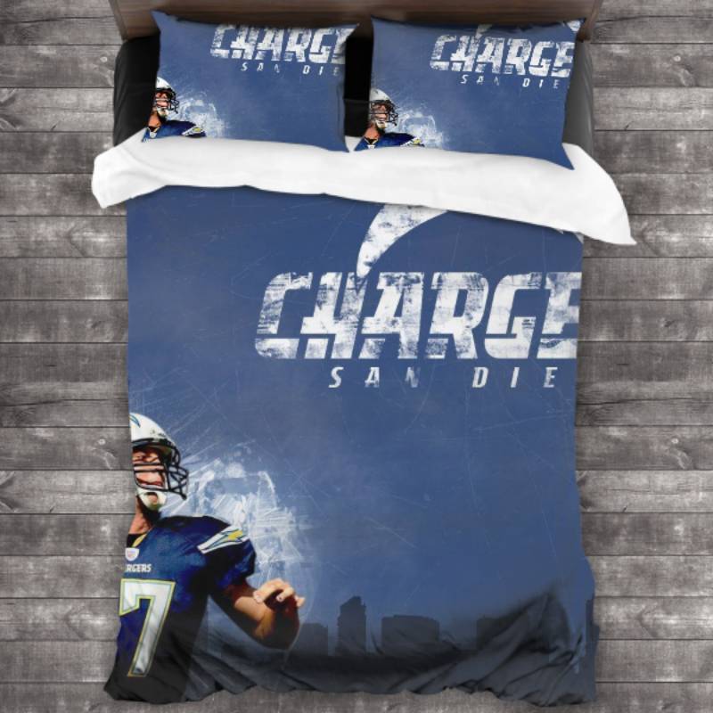 Los Angeles Chargers Logo Type 391 Bedding Sets Sporty Bedroom Home Decor