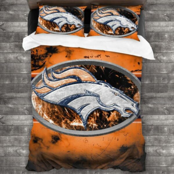 Denver Broncos Logo Type 397 Bedding Sets Sporty Bedroom Home Decor