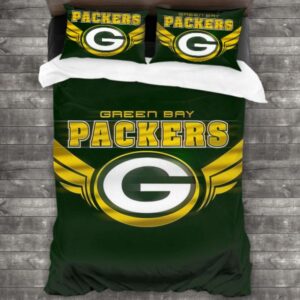 Green Bay Packers Logo Type 399 Bedding Sets Sporty Bedroom Home Decor