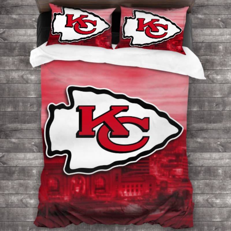 Kansas City Chiefs Logo Type 400 Bedding Sets Sporty Bedroom Home Decor