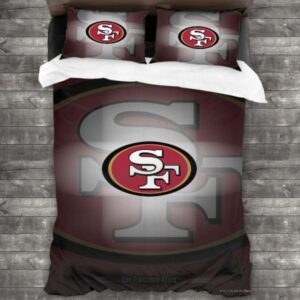 Nfl San Francisco 49Ers Logo Type 443 Bedding Sets Sporty Bedroom Home Decor