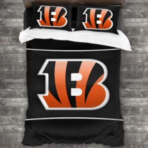 Cincinnati Bengals Logo Type 487 Bedding Sets Sporty Bedroom Home Decor