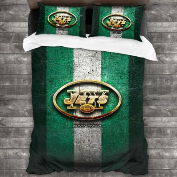 New York Jets Logo Type 500 Bedding Sets Sporty Bedroom Home Decor