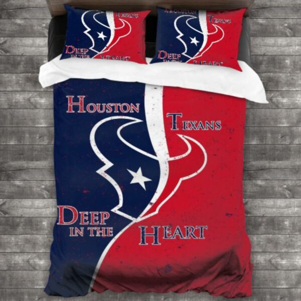 Nfl Houston Texans Logo Type 505 Bedding Sets Sporty Bedroom Home Decor