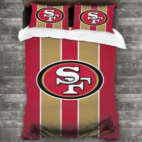 Nfl San Francisco 49Ers Logo Type 522 Bedding Sets Sporty Bedroom Home Decor