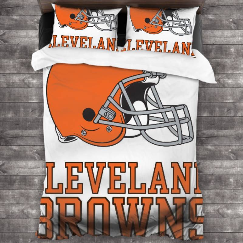 Never Fade Cleveland Browns Logo Type 610 Bedding Sets Sporty Bedroom Home Decor
