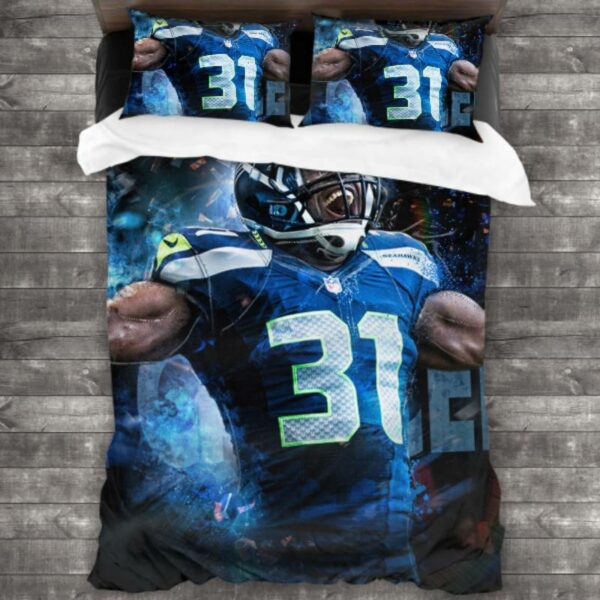 Nfl Seattle Seahawks Logo Type 729 Bedding Sets Sporty Bedroom Home Decor