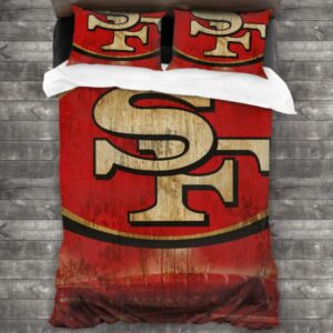 Nfl San Francisco 49Ers Logo Type 730 Bedding Sets Sporty Bedroom Home Decor