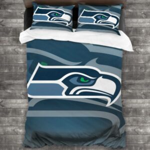 Nfl Seattle Seahawks Logo Type 731 Bedding Sets Sporty Bedroom Home Decor