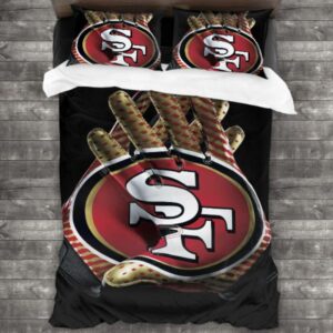 Nfl San Francisco 49Ers Logo Type 735 Bedding Sets Sporty Bedroom Home Decor