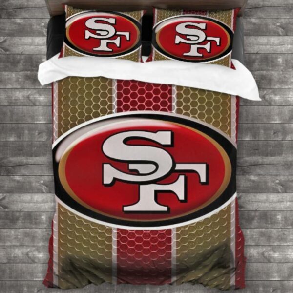 Soft Nfl San Francisco 49Ers Logo Type 809 Bedding Sets Sporty Bedroom Home Decor