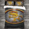 Soft Nfl San Francisco 49Ers Logo Type 810 Bedding Sets Sporty Bedroom Home Decor