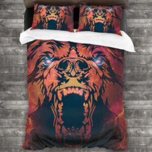 Warm Nfl Chicago Bears Logo Type 863 Bedding Sets Sporty Bedroom Home Decor