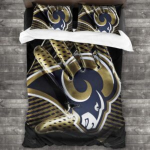 Warm Nfl Los Angeles Rams Logo Type 880 Bedding Sets Sporty Bedroom Home Decor