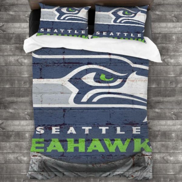 Warm Seattle Seahawks Logo Type 888 Bedding Sets Sporty Bedroom Home Decor