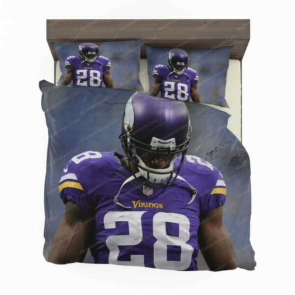 Adrian Peterson Minnesota Vikings Fans Football Sport 3 Logo Type 929 Bedding Sets Sporty Bedroom Home Decor