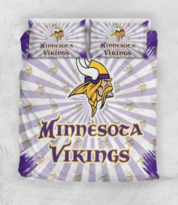 Nfl Minnesota Vikings Fans Football Sport 4 Logo Type 930 Bedding Sets Sporty Bedroom Home Decor