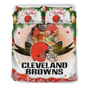 Cleveland Browns Football Sport 2 Logo Type 942 Bedding Sets Sporty Bedroom Home Decor