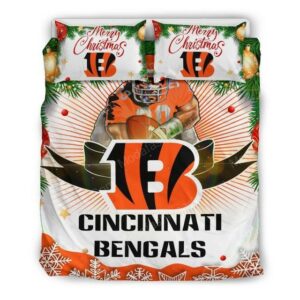 Cincinnati Bengals Football Sport 2 Logo Type 946 Bedding Sets Sporty Bedroom Home Decor