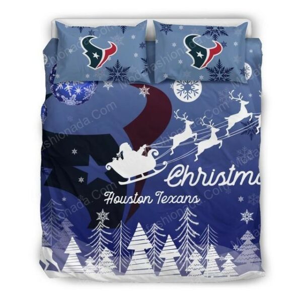 Houston Texans Football Sport 2 Logo Type 955 Bedding Sets Sporty Bedroom Home Decor