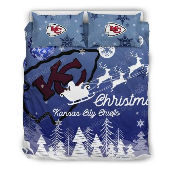 Kansas City Chiefs Football Sport 2 Logo Type 962 Bedding Sets Sporty Bedroom Home Decor