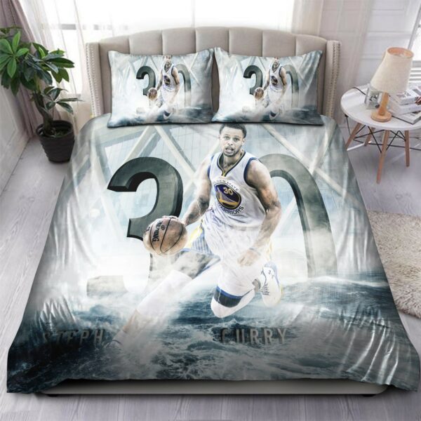 Stephen Curry Golden State Warriors Nba 238 Logo Type 1008 Bedding Sets Sporty Bedroom Home Decor