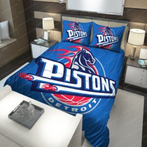 2001-2005 Detroit Pistons Nba 223 Logo Type 1016 Bedding Sets Sporty Bedroom Home Decor