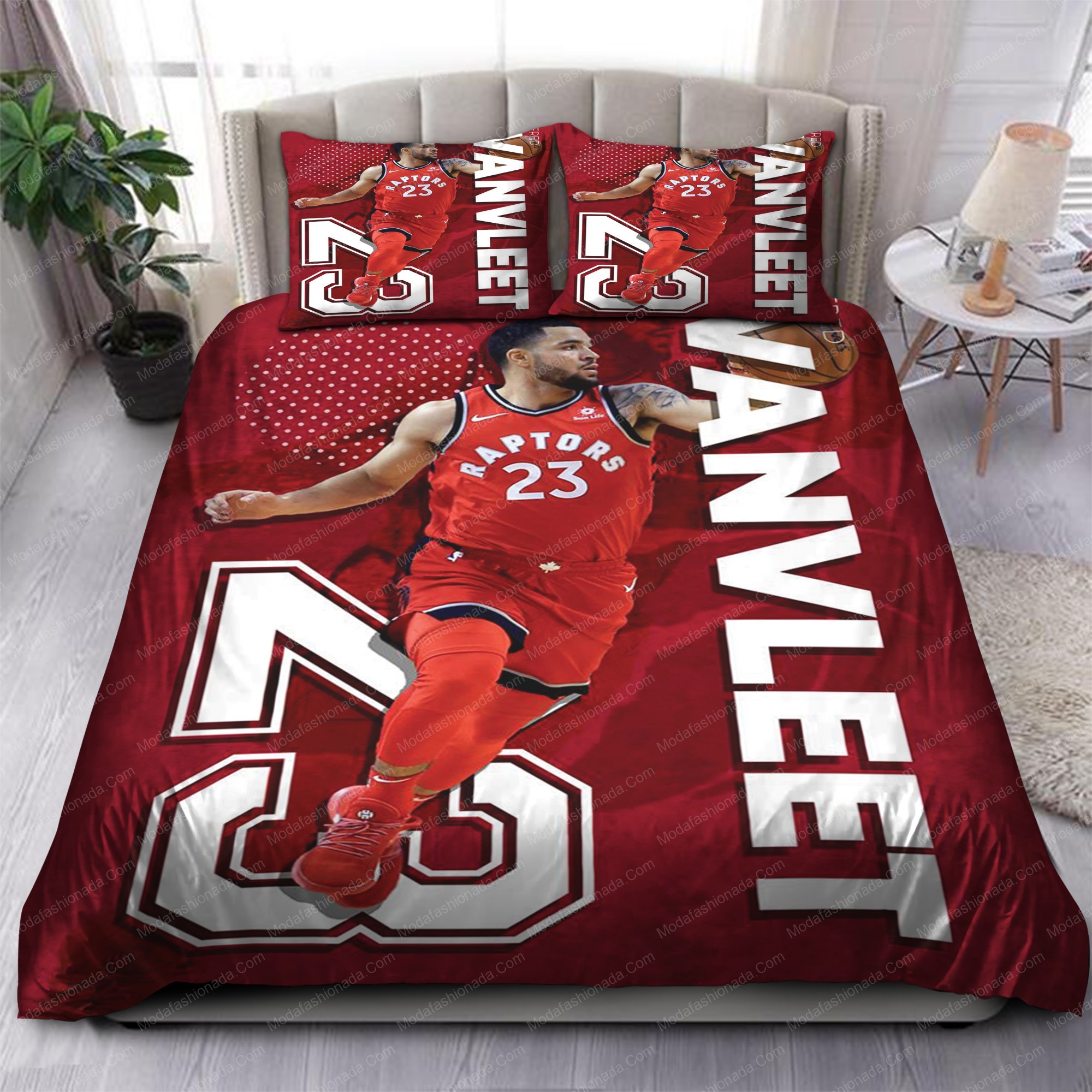 Fred Vanvleet Toronto Raptors Nba 183 Logo Type 1053 Bedding Sets Sporty Bedroom Home Decor