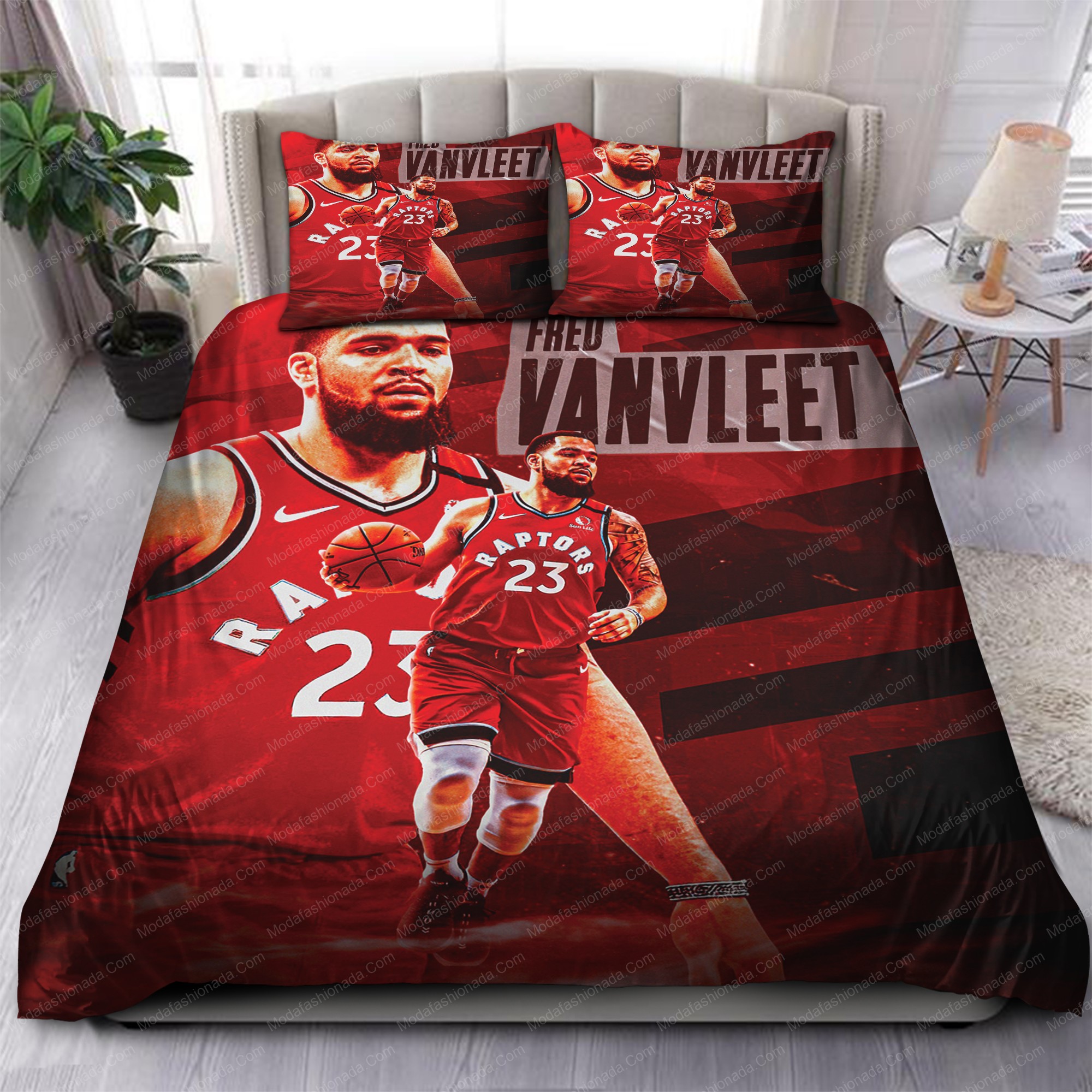 Fred Vanvleet Toronto Raptors Nba 181 Logo Type 1055 Bedding Sets Sporty Bedroom Home Decor