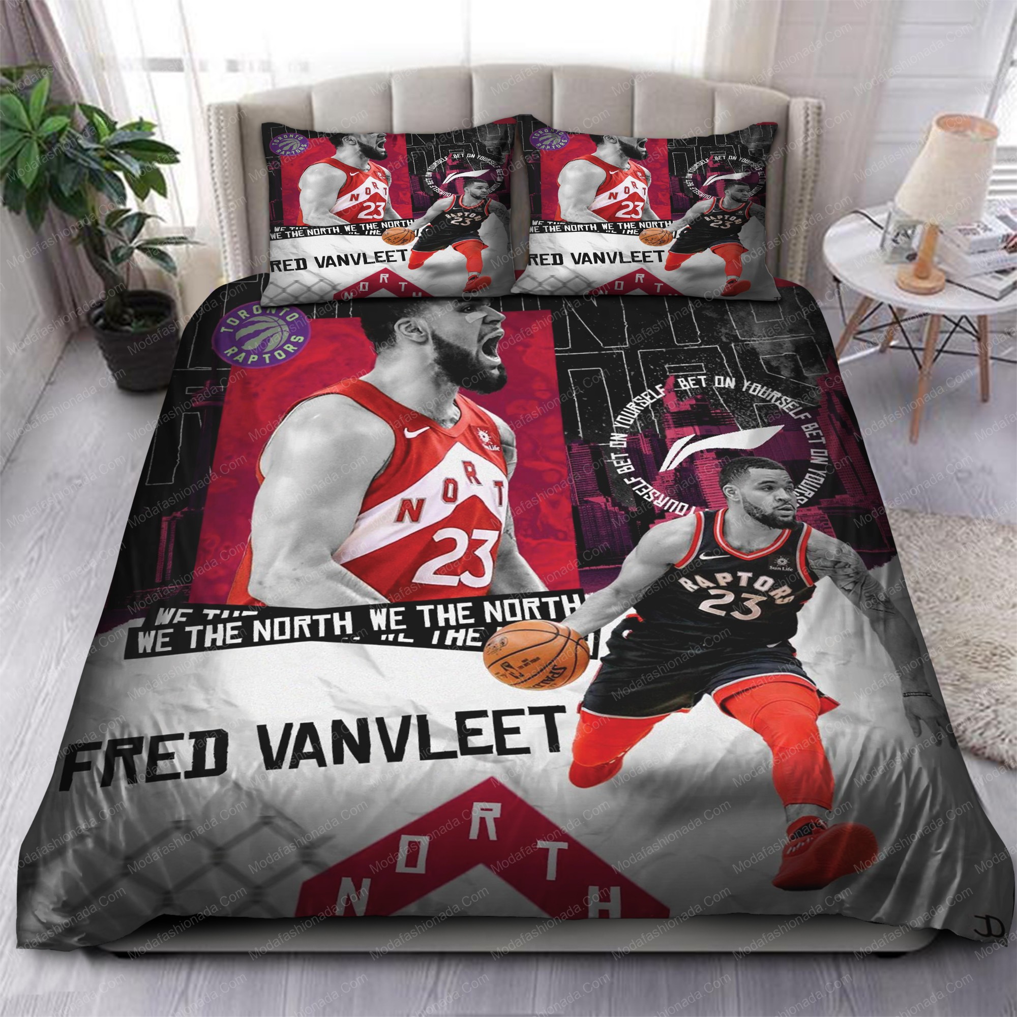 Fred Vanvleet Toronto Raptors Nba 184 Logo Type 1056 Bedding Sets Sporty Bedroom Home Decor