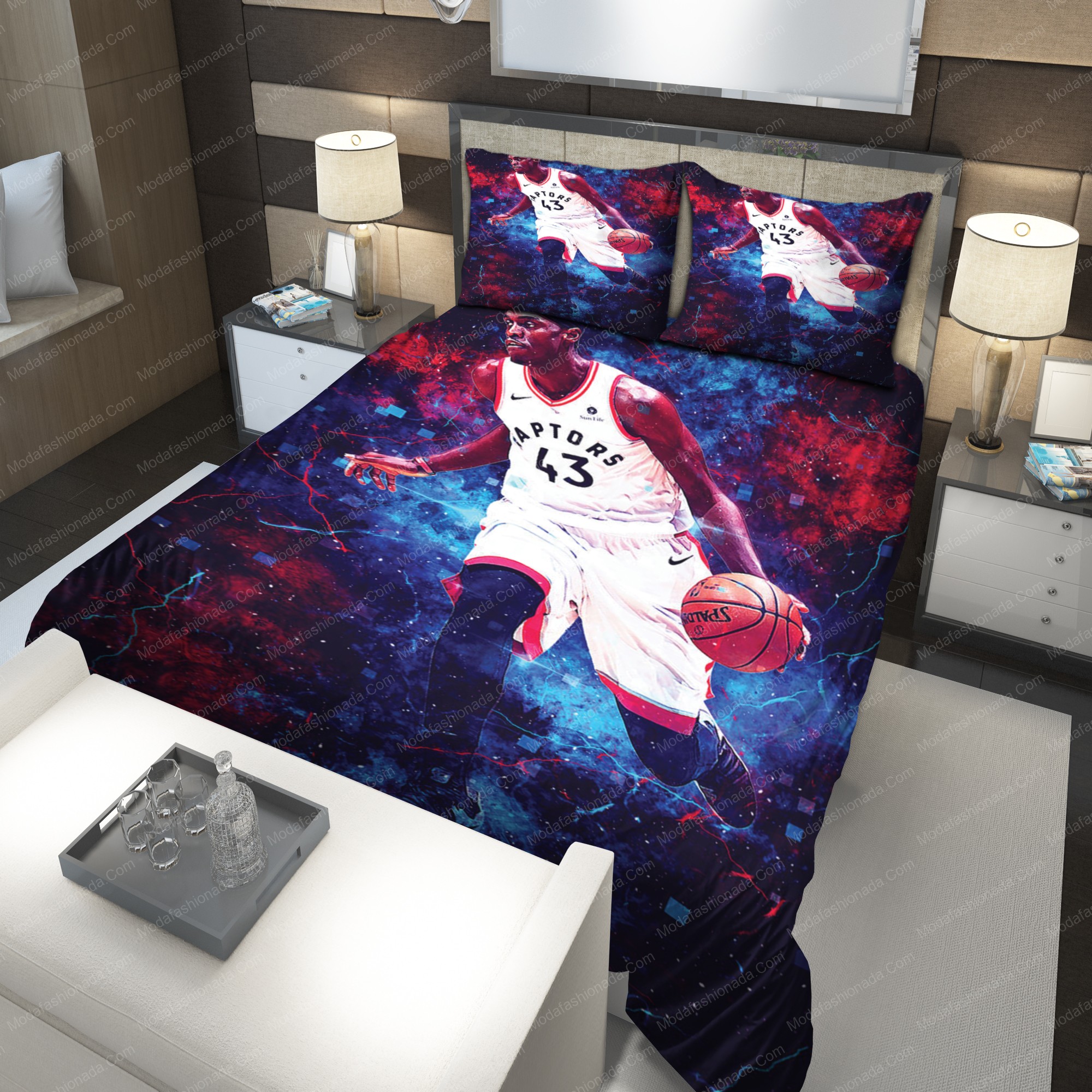 Pascal Siakam Toronto Raptors Nba 191 Logo Type 1064 Bedding Sets Sporty Bedroom Home Decor