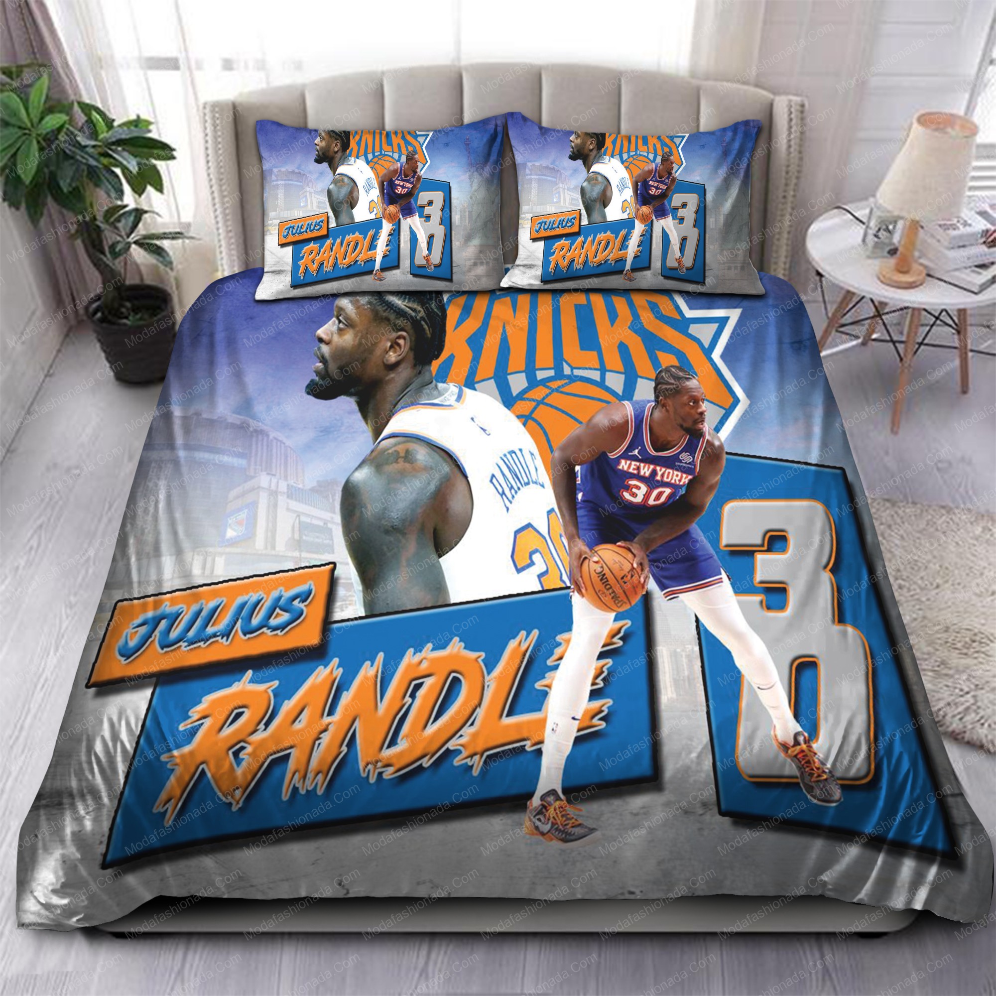 Julius Randle New York Knicks Nba 174 Beddiang Logo Type 1066 Bedding Sets Sporty Bedroom Home Decor