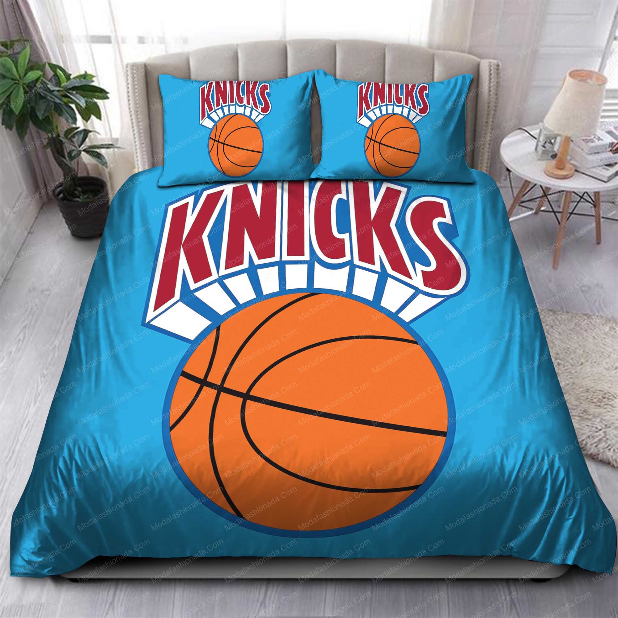 1980-1983 New York Knicks Nba 162 Logo Type 1075 Bedding Sets Sporty Bedroom Home Decor
