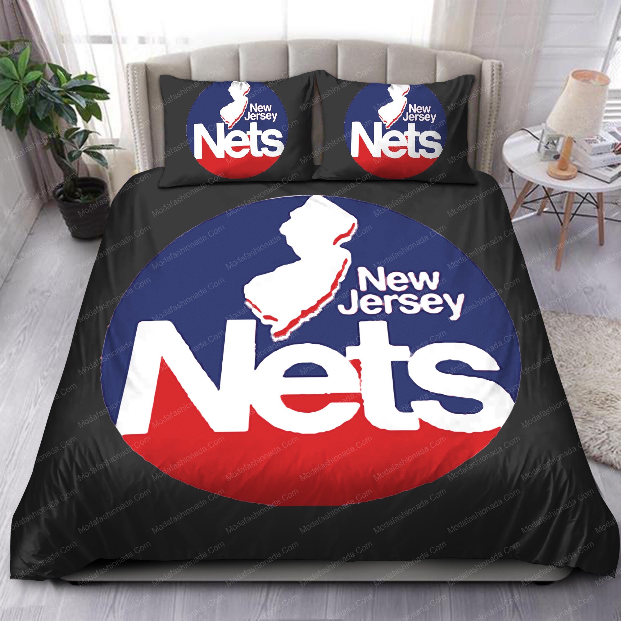 1978-1990 Brooklyn Nets Nba 145 Logo Type 1090 Bedding Sets Sporty Bedroom Home Decor