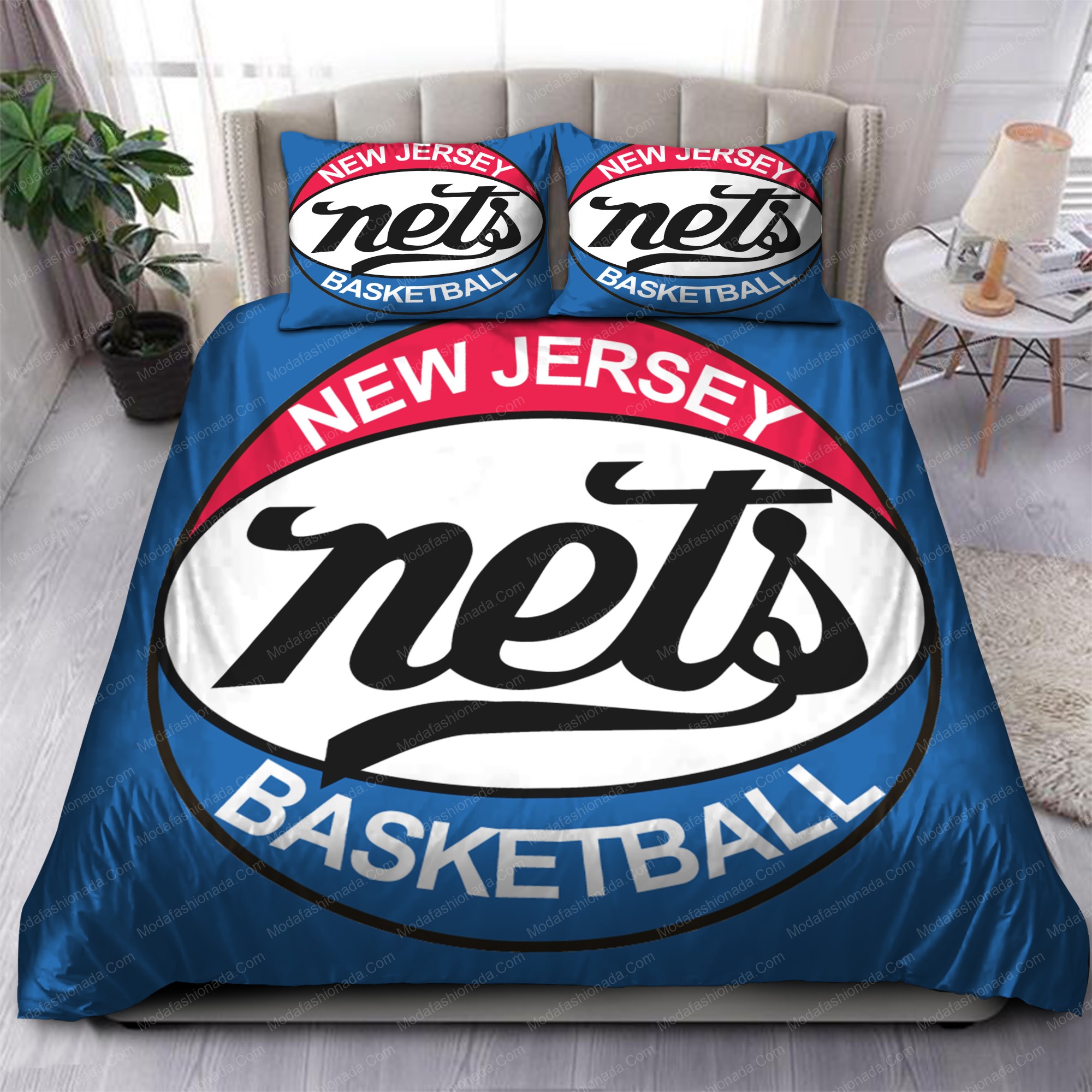 1977-1978 Brooklyn Nets Nba 141 Logo Type 1094 Bedding Sets Sporty Bedroom Home Decor