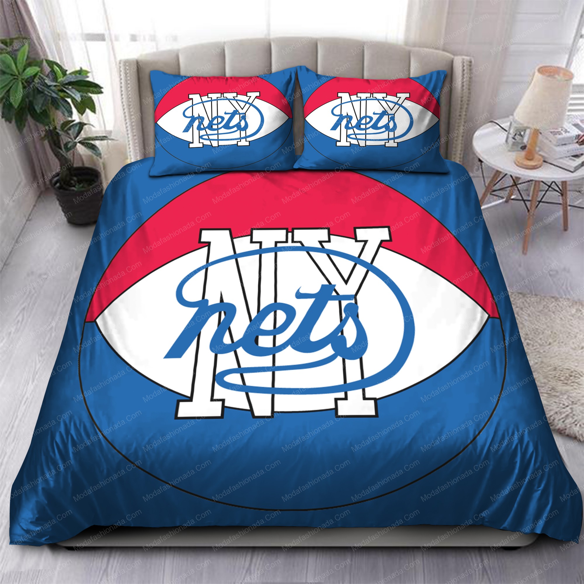 1972-1977 Brooklyn Nets Nba 140 Logo Type 1099 Bedding Sets Sporty Bedroom Home Decor