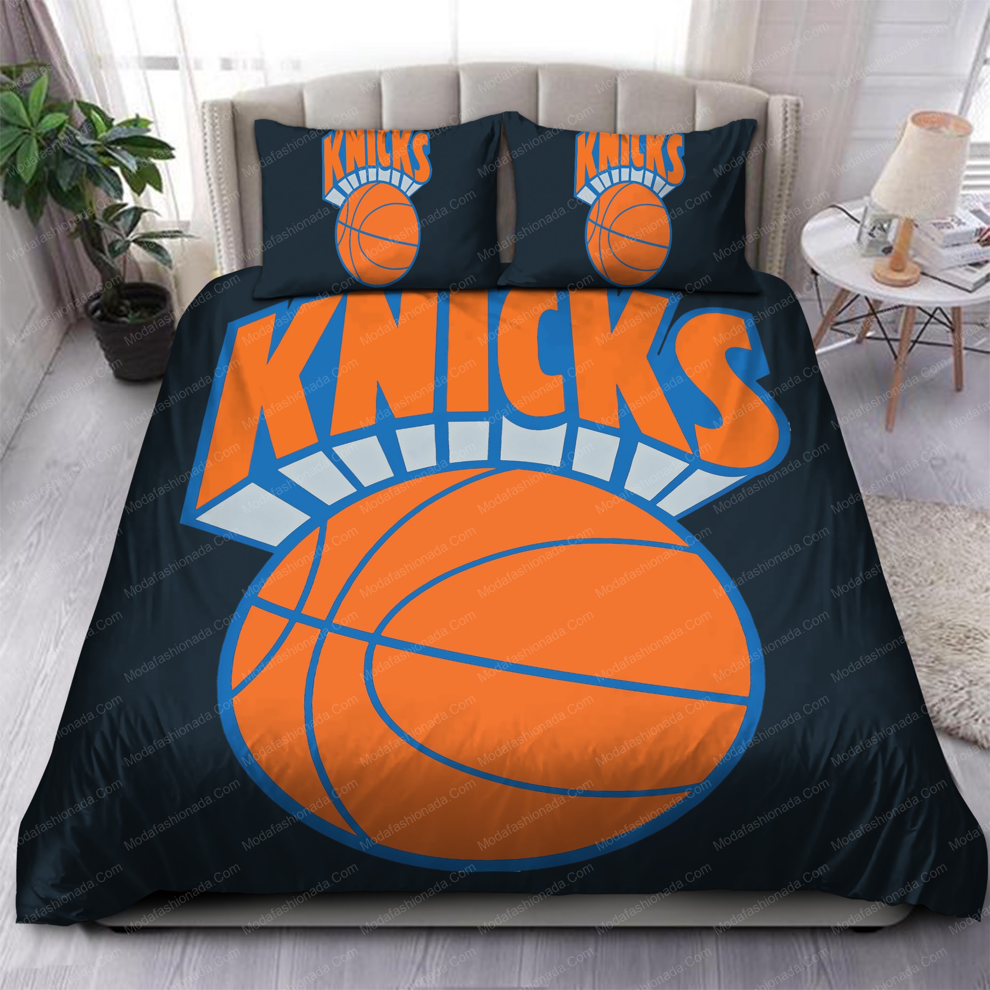 1990-1992 New York Knicks Nba 164 Logo Type 1111 Bedding Sets Sporty Bedroom Home Decor