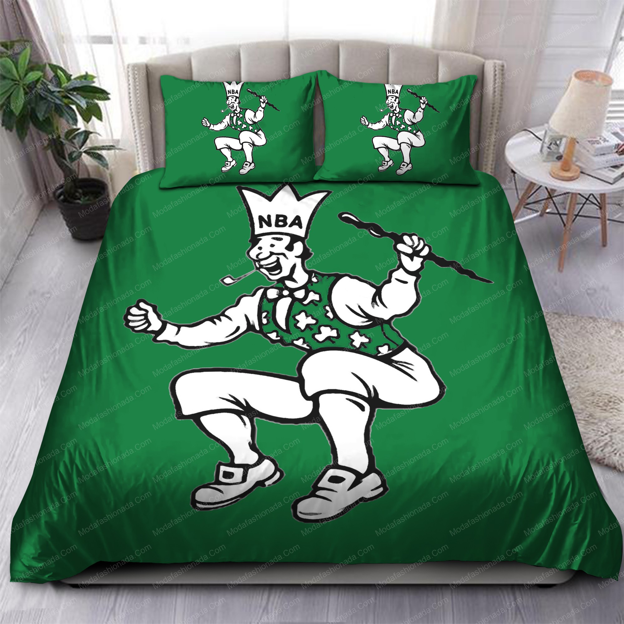 1950-1960 Boston Celtics Nba 119 Logo Type 1114 Bedding Sets Sporty Bedroom Home Decor
